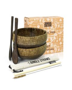 Coconut Bowls - Eco Coconut Shell Bowl Kosmos Set (twee kommen)