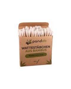 Bamboe wattenstaafjes met biologisch katoen | 100 stuks