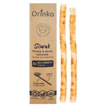 Siwak Sticks (Miswak) x2 - 100% natuurlijke tandenborstel