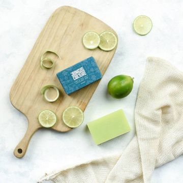 Body soap - Natural soap bar with lime and sea salt