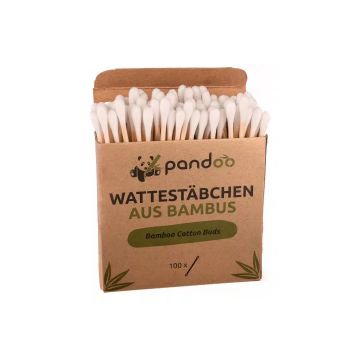 Bamboo cotton swabs with organic cotton | 100 pieces