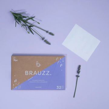 Sample packets of wax strips (3 wax strips) (Lavender)