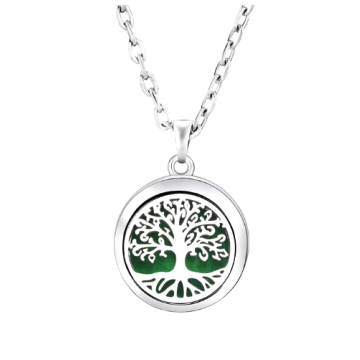 Tree of Life Aromatherapy pendant includes stylish storage pouch