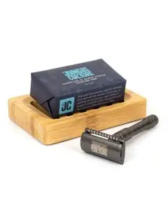 Houtskool & Zwarte Peper Scheerzeep Bar – Zero Waste Solid scheerschuim, gel, schuim (100g)