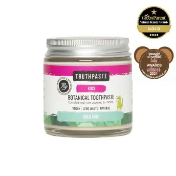 Kindertandpasta zonder afval, biologisch en vegan (Milde Muntsmaken)