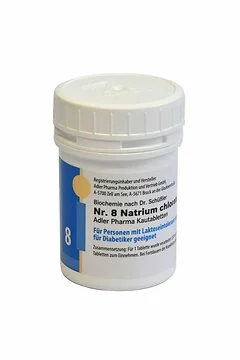 Nr.8 Natrium chlora lactose vrij kauw