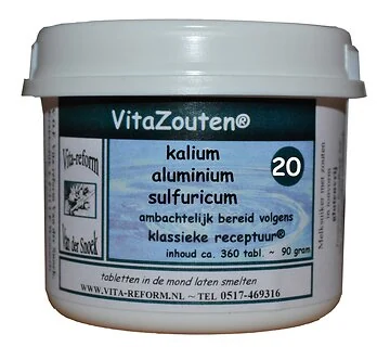 Vitazout nr. 20 - Kalium aluminium sulfuricum