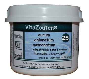 Vitazout nr. 25 - Aurum Chloratum Natronatum 